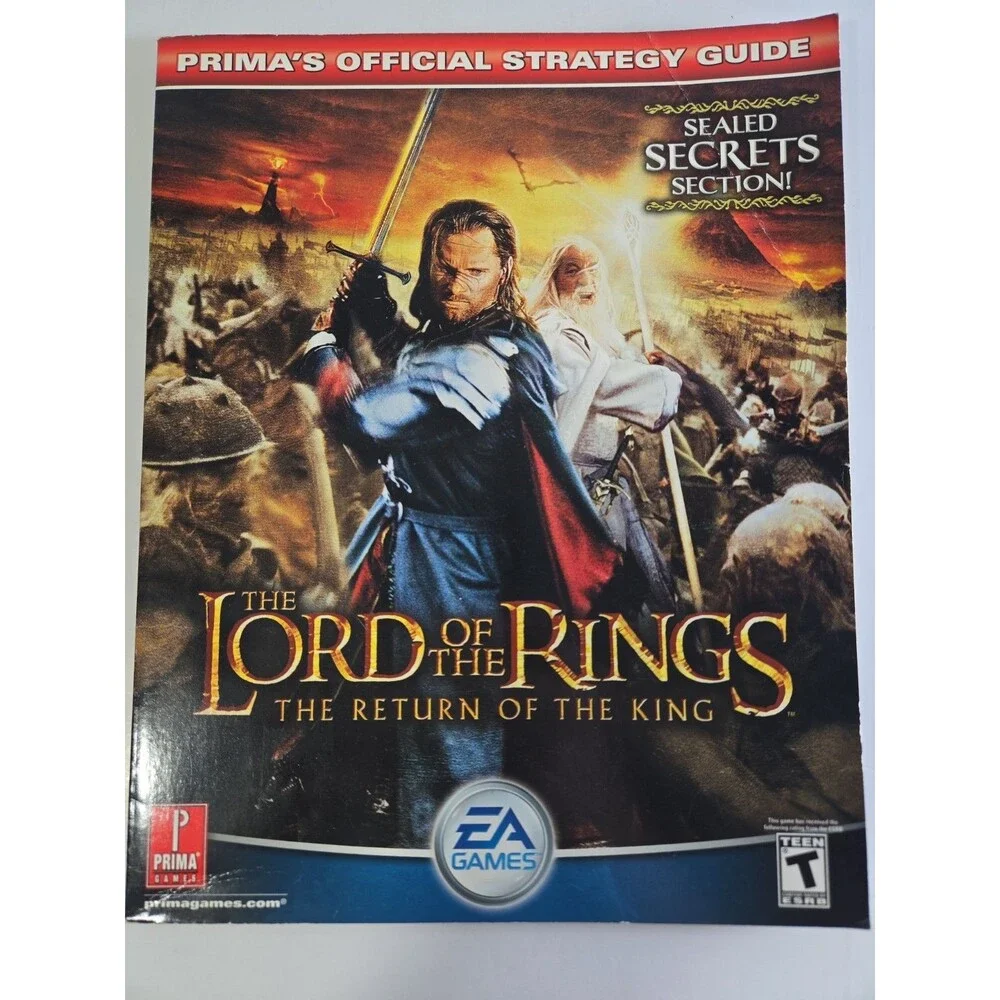 Lord of the Rings Return of the King PRIMA Strategy Guide for PS2, PC, Xbox